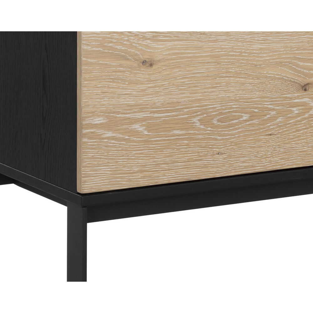Rosso 71 X 18 inch Black / Brown / Matte Black Sideboard, Large